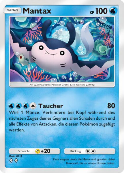 Mantax-058-161-Weisheit-von-Meer-und-Himmel-A4-Pokémon-TCG-Sammelkartenspiel-Pocket-Karte