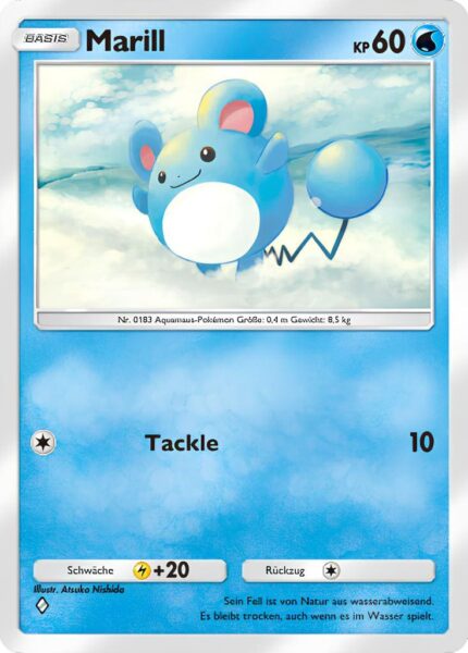 Marill-049-161-Weisheit-von-Meer-und-Himmel-A4-Pokémon-TCG-Sammelkartenspiel-Pocket-Karte