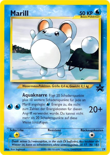 Marill-29-Wizards-Black-Star-Promo-Pokémon-Karte-Englisch-TCG-Sammelkartenspiel