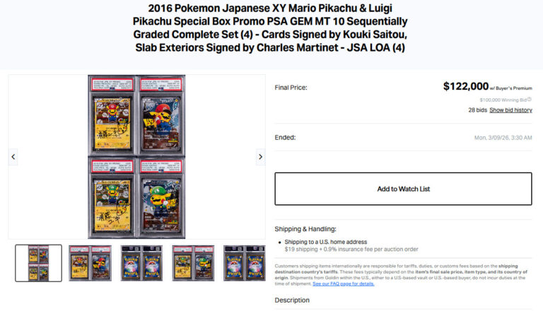 Mario-Luigi-Pikachu-XY-Special-Box-Promo-Pokémon-Karten-Set-Japan-Signed-PSA-10-Wert-Preis-2026