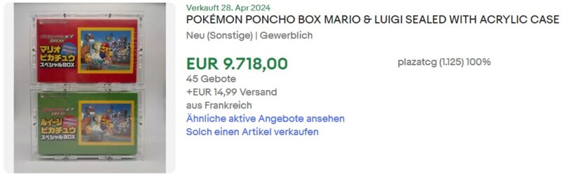 Mario-Luigi-Poncho-Pikachu-Box-Kollektion-Collection-Japan_ebay-Verkauf-Verkäufe_Mai-2024