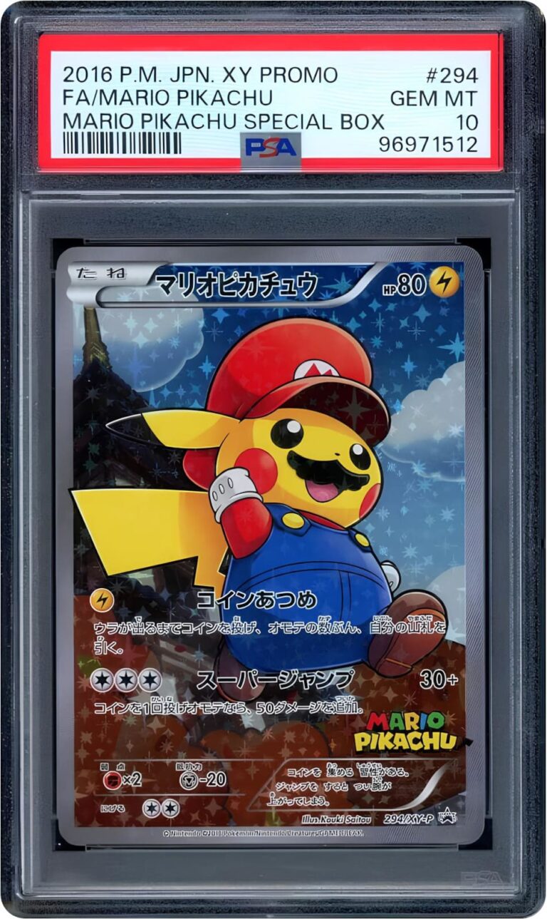 Mario-Pikachu-294-XY-P-Promo-Pokémon-Karte-Japan-PSA-10-TCG