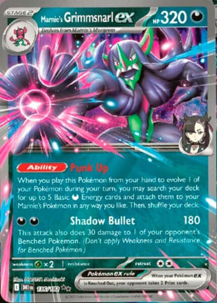 Marnies-Grimmsnarl-ex-136-182-Destined-Rivals-Pokémon-Karte-Englisch
