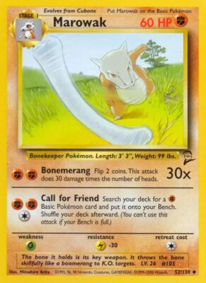 Marowak-Knogga_52-130_Base-Set-2_Pokémon-Karte_Englisch
