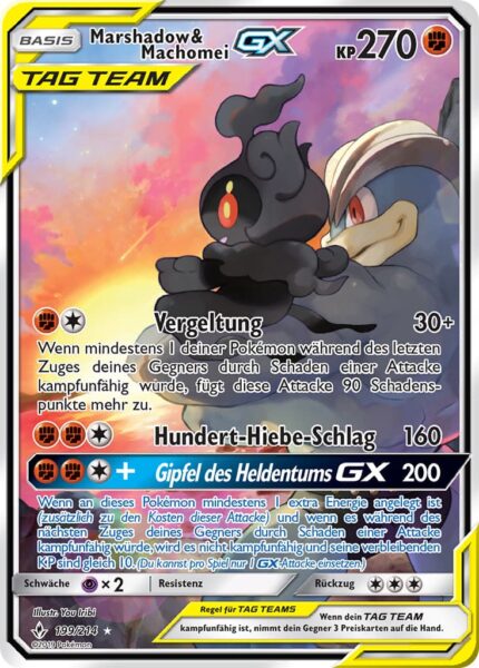 Marshadow-Machomei-199-214-Kräfte-im-Einklang-TAG-TEAM-Alternate-Art-Pokémon-Karte-TCG-Sammelkartenspiel