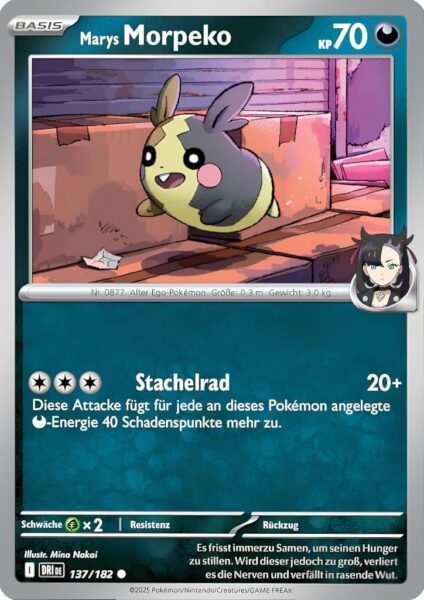 Marys-Morpeko-137-182-Ewige-Rivalen-Pokémon-Karte-Karmesin-Purpur-Deutsch