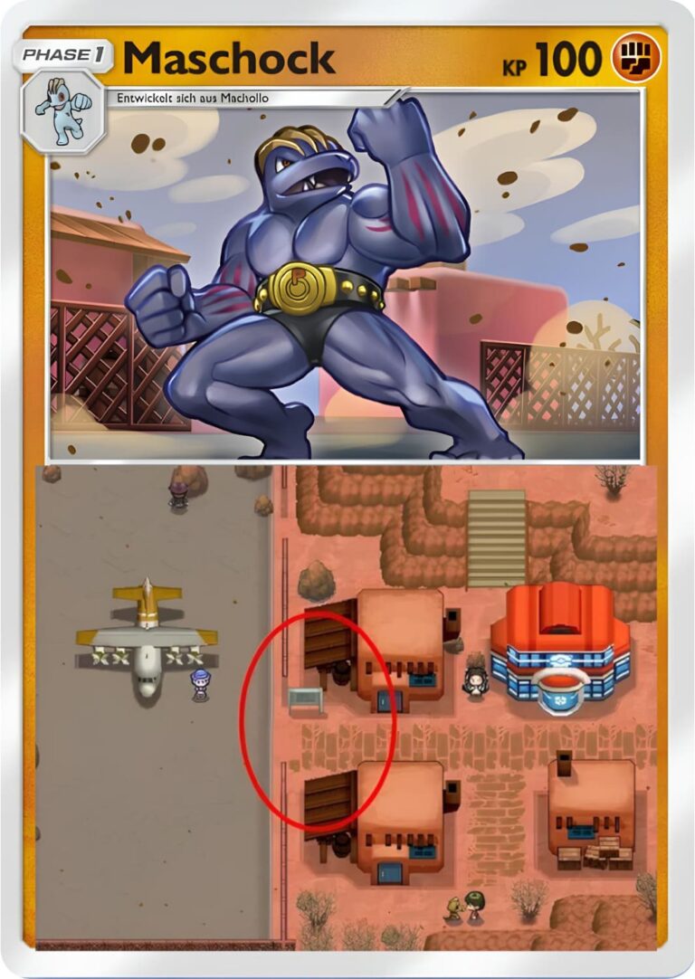 Maschock-144-226-Pokémon-TCG-Sammelkartenspiel-Pocket-Unschlagbare-Gene-Karte-Illustration-Location-Ort-Videospiele