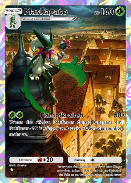 Maskagato-073-072-A2b-Glänzendes-Festival-Pokémon-TCG-Sammelkartenspiel-Pocket-Illustration-Karte-Deutsch