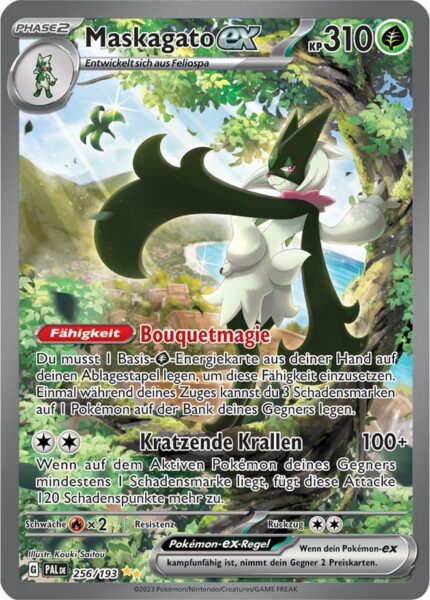 Maskagato-ex_256-193_Entwicklungen-in-Paldea_Pokémon-Karte