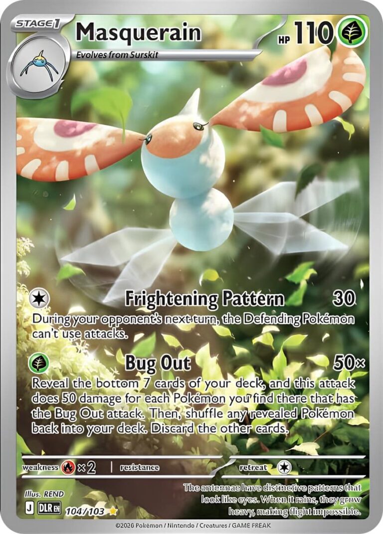 Masquerain-Maskeregen-104-103-DLR-Delta-Reign-Herrschaft-Illustration-Rare-Pokémon-Karte-Englisch-2026