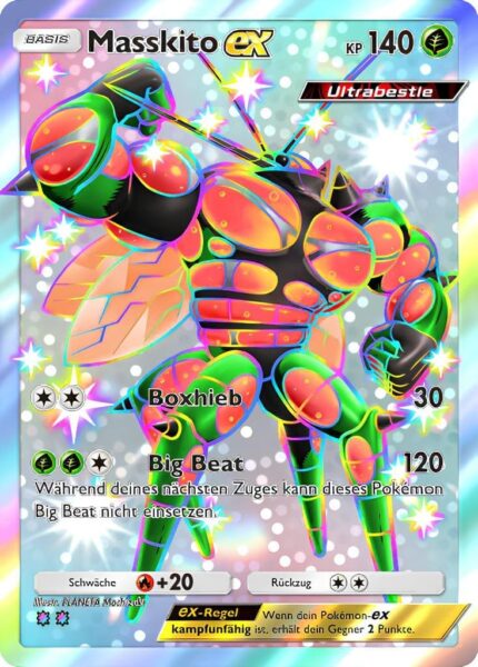 Masskito-ex-098-069-B1a-Feuerrote-Flammen-Pokémon-TCG-Pocket-Karte-Deutsch