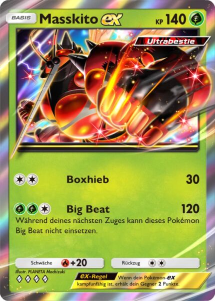 Masskito-ex-A3a-Dimensionale-Krise-Pokémon-TCG-Sammelkartenspiel-Pocket-Ultrabestie-Karte