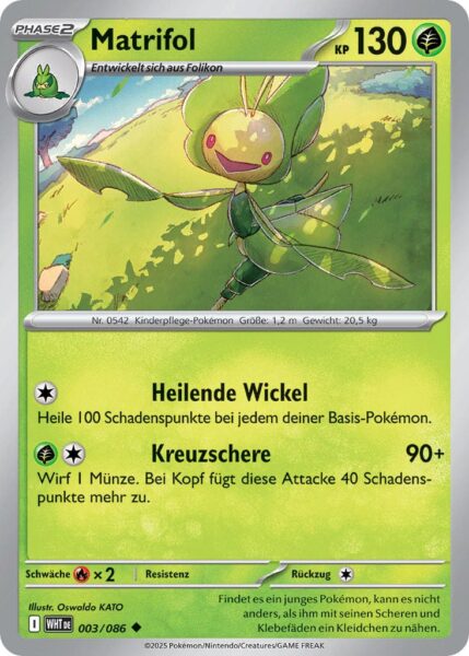 Matrifol-003-086-WHT-DE-Weiße-Flammen-Pokémon-Karte-Karmesin-Purpur-Deutsch