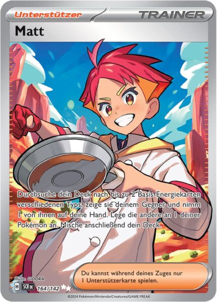 Matt-164-142-Karmesin-Purpur-Stellarkrone-Full-Art-Pokémon-Karte-Deutsch-TCG-Sammelkartenspiel-2024
