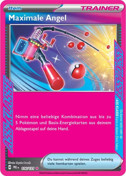 Maximale-Angel-116-131-Prismatische-Entwicklungen-Pokémon-Karte-Deutsch-Karmesin-Purpur-TCG-Sammelkartenspiel