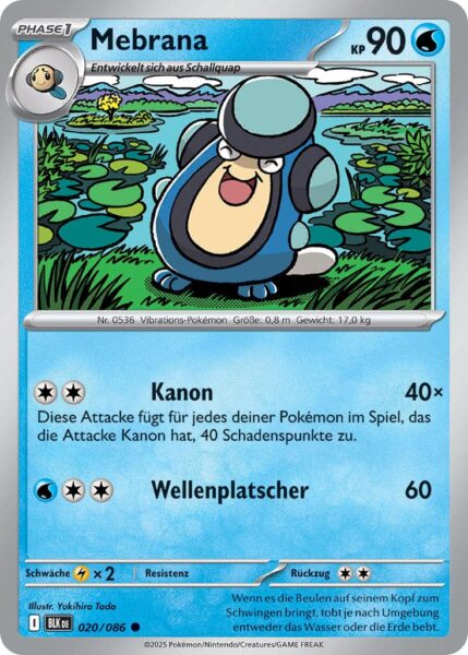 Mebrana-020-086-BLK-DE-Schwarze-Blitze-Pokémon-Karte-Karmesin-Purpur-Deutsch