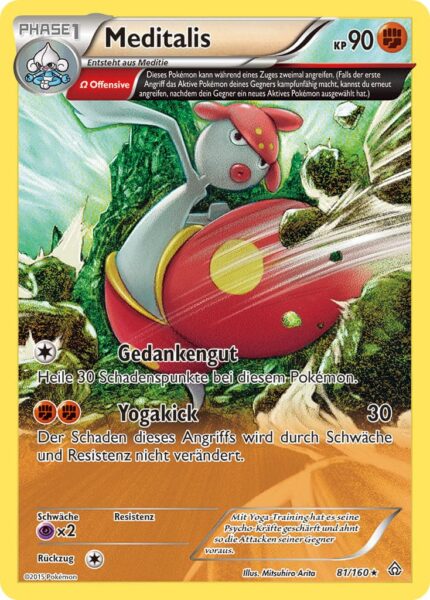 Meditalis-81-160-XY-Protochock-Ewige-Gaben-Pokémon-Karte