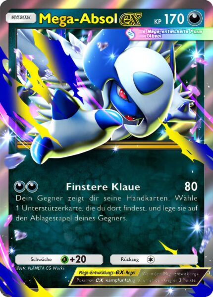 Mega-Absol-ex-009-P-B-Promo-Karte-Pokémon-TCG-Sammelkartenspiel-Pocket-Deutsch