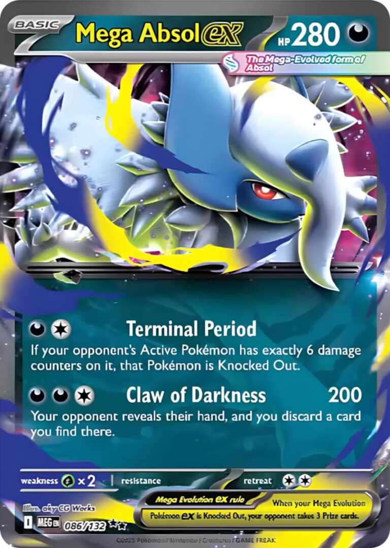 Mega-Absol-ex-086-132-Mega-Evolution-Entwicklung-Pokémon-Karte-Englisch