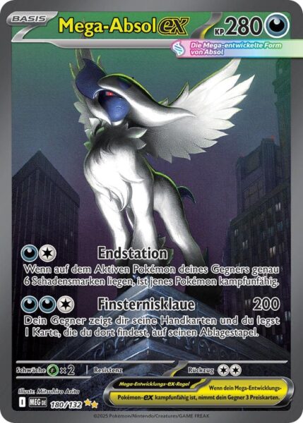 Mega-Absol-ex-180-132-Mega-Entwicklung-Special-Illustration-Rare-Pokémon-Karte-Deutsch