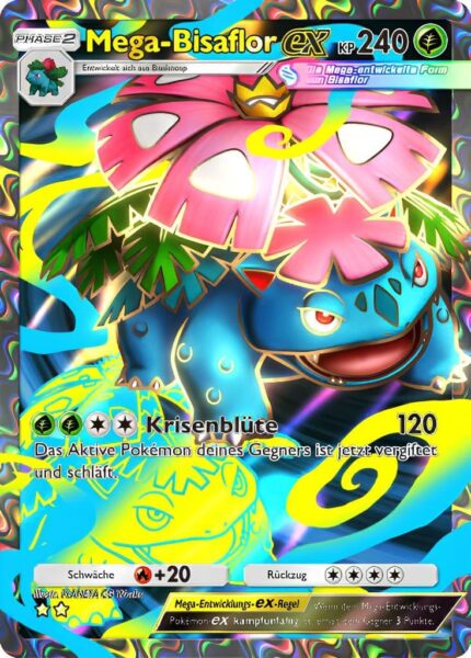 Mega-Bisaflor-ex-076-069-B1a-Feuerrote-Flammen-Pokémon-TCG-Pocket-Karte-Deutsch