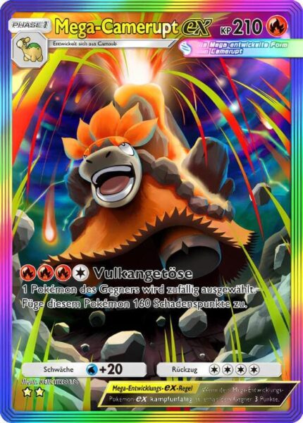 Mega-Camerupt-ex-195-155-B3-Pulsierende-Aura-Pokémon-TCG-Sammelkartenspiel-Pocket-Karte-Deutsch