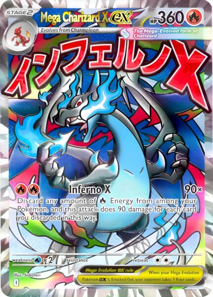 Mega-Charizard-Glurak-X-ex-MAR-Mega-Attack-Rare-Pokémon-Karte-2025