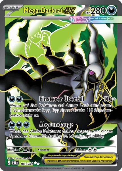 Mega-Darkrai-ex-101-084-PBL-DE-Dunkelnacht-Full-Art-Pokémon-Karte-Deutsch