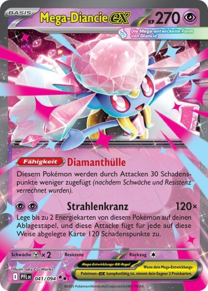 Mega-Diancie-ex-041-094-PFL-DE-Fatale-Flammen-Pokémon-Karte-Deutsch