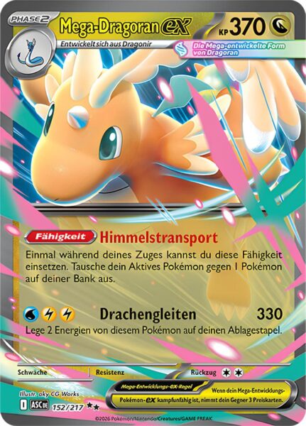 Mega-Dragoran-ex-152-217-ASC-DE-Erhabene-Helden-Pokémon-Karte-Deutsch