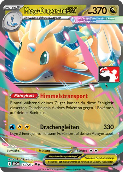 Mega-Dragoran-ex-152-217-Preispack-Serie-9-Pokémon-Karte-Deutsch