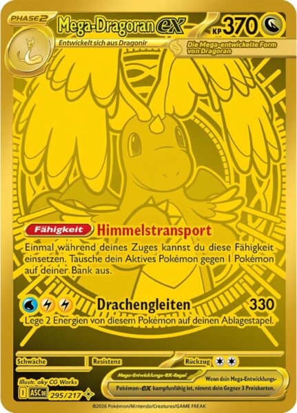 Mega-Dragoran-ex-295-217-ASC-DE-Erhabene-Helden-Mega-Hyper-Ultra-Rare-Gold-Pokémon-Karte-Deutsch