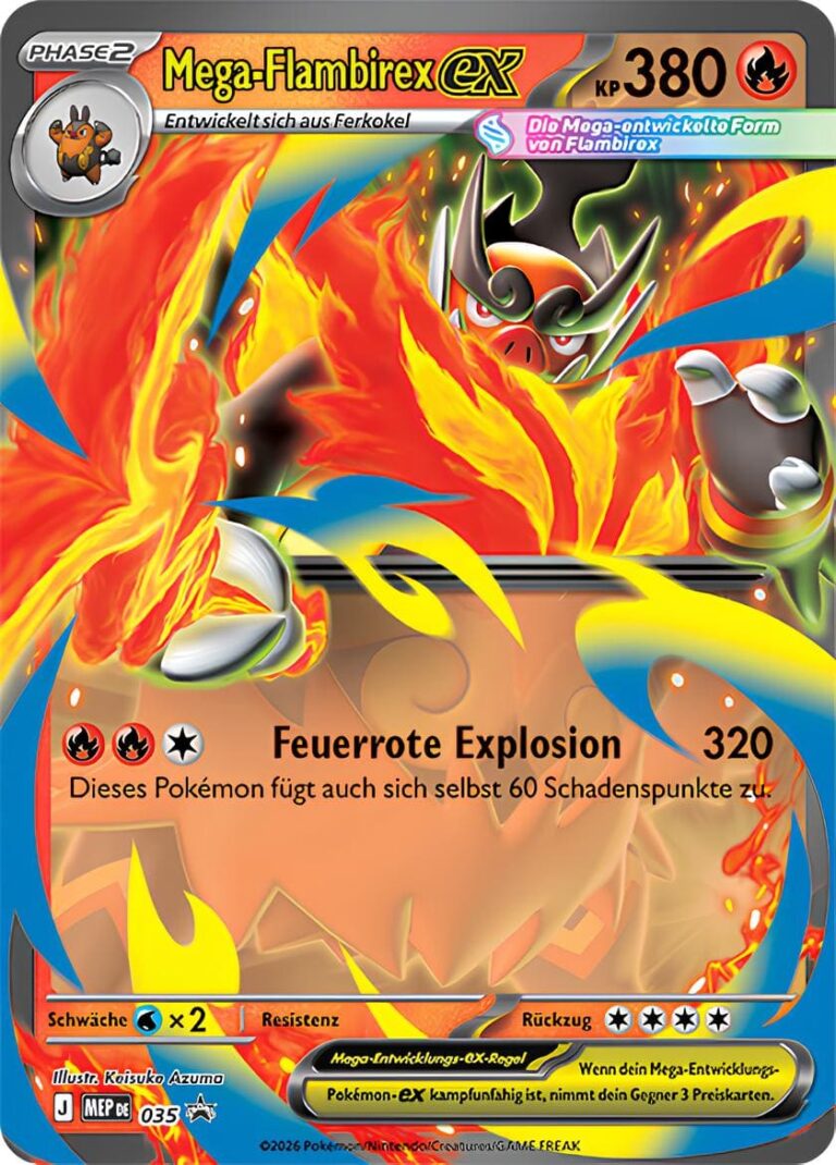Mega-Flambirex-ex-MEP-DE-035-Mega-Promo-Pokémon-Karte-Deutsch