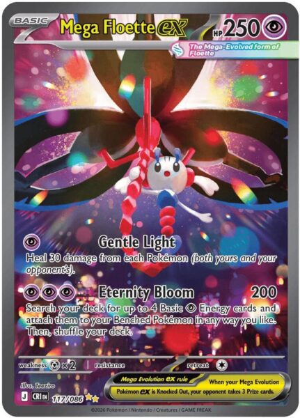 Mega-Floette-ex-117-086-Wachsendes-Chaos-Rising-Special-Illustration-Rare-Pokémon-Karte-Englisch-1