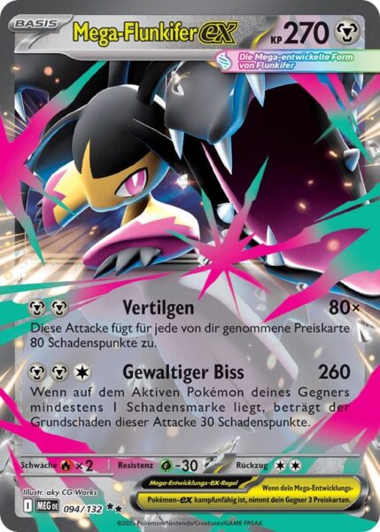 Mega-Flunkifer-ex-094-132-MEG-DE-Mega-Entwicklung-Pokémon-Karte-Deutsch