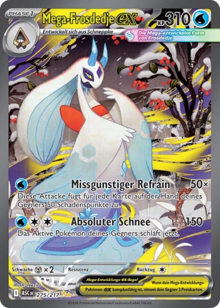 Mega-Frosdedje-ex-275-217-ASC-DE-Erhabene-Helden-Special-Illustration-Rare-Rare-Pokémon-Karte-Deutsch-neu