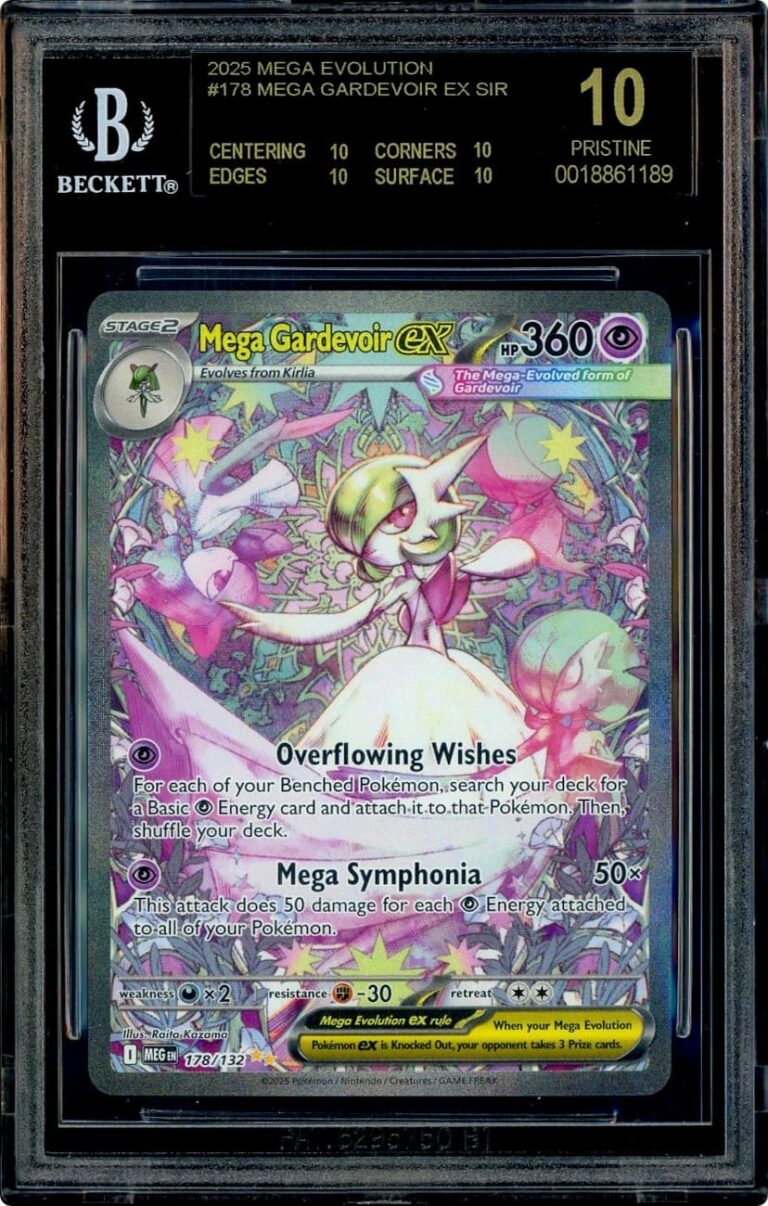 Mega-Gardevoir-ex-178-132-Mega-Evolution-Entwicklung-Pokémon-Karte-BGS-10-Black-Label