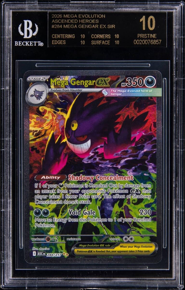 Mega-Gengar-ex-284-217-Ascended-Heroes-BGS-10-Black-Label-Pokémon-Karte-Englisch