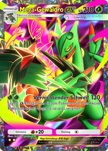 Mega-Gewaldro-ex-180-155-B3-Pulsierende-Aura-Pokémon-TCG-Sammelkartenspiel-Pocket-Karte-Deutsch