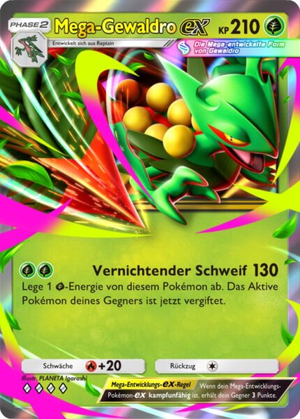 Mega-Gewaldro-ex-B3-Pulsierende-Aura-Pokémon-TCG-Sammelkartenspiel-Pocket-Karte-Deutsch