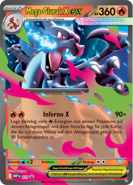 Mega-Glurak-X-ex-MEP-DE-029-Black-Star-Promo-Pokémon-Karte-Deutsch