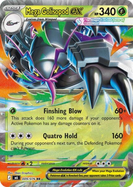 Mega-Golisopod-Tectass-ex-Storm-Emeralda-Pokémon-Karte-Englisch