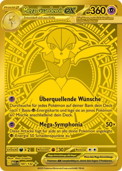 Mega-Guardevoir-ex-187-132-Mega-Entwicklung-Mega-Ultra-Rare-Pokémon-Karte-Deutsch