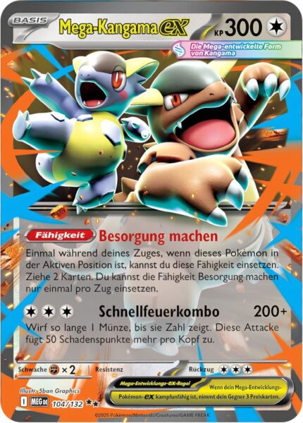 Mega-Kangama-ex-104-132-MEG-DE-Mega-Entwicklung-Pokémon-Karte-Deutsch