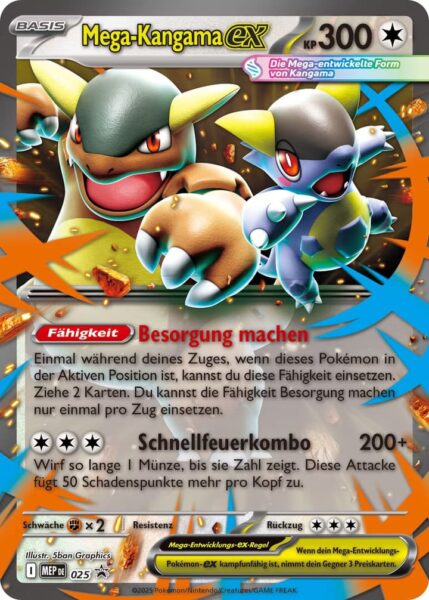 Mega-Kangama-ex-MEP-DE-025-Black-Star-Promo-Pokémon-Karte-Deutsch