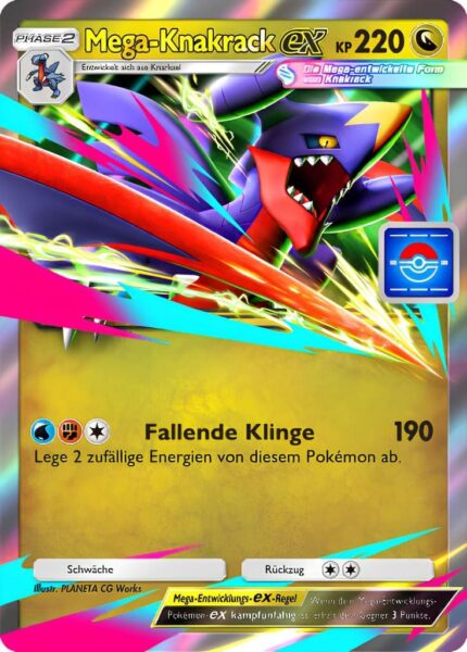 Mega-Knakrack-ex-099-P-B-Promo-Karte-Pokémon-TCG-Sammelkartenspiel-Pocket