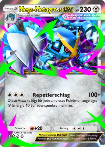 Mega-Metagross-ex-B4-Herrscher-der-Lüfte-Pokémon-TCG-Sammelkartenspiel-Pocket-Karte