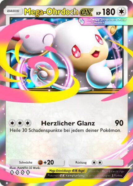 Mega-Ohrdoch-ex-141-155-B3-Pulsierende-Aura-Pokémon-TCG-Sammelkartenspiel-Pocket-Karte-Deutsch
