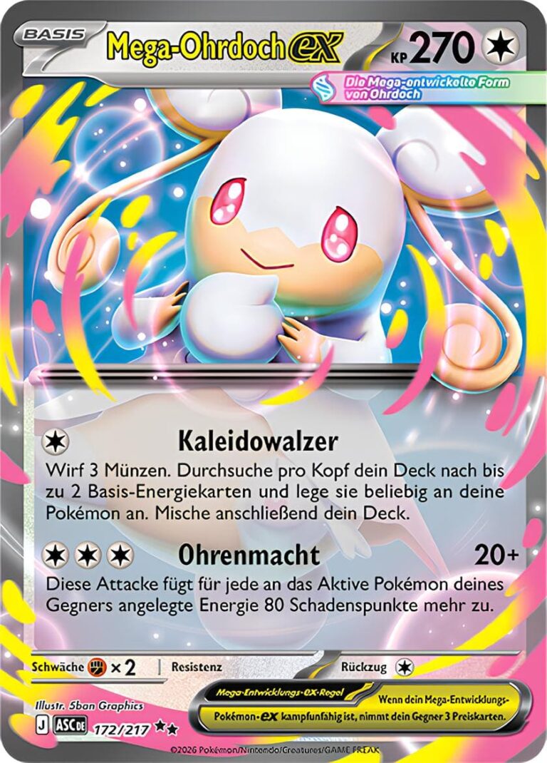 Mega-Ohrdoch-ex-172-217-ASC-Erhabene-Helden-Pokémon-Karte-Deutsch