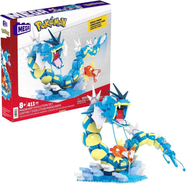 Mega-Pokémon-Garados-Karpador-Evolutions-Bauset-Figuren-Bausteine